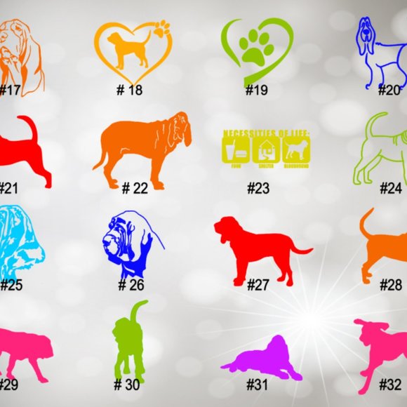 BLOODHOUND VINYL DECAL - 5-6" - Picture 2 of 7